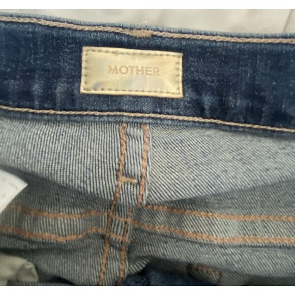Mother Jeans Womens Size 25 The Insider Crop Step Fray in Girl Crush High Rise - Picture 11 of 14